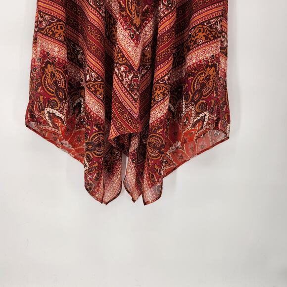 NWT Sandra Darren Boho Halter Sundress w/ Hankered-chief Hem Plus Women's 16 - Picture 6 of 12